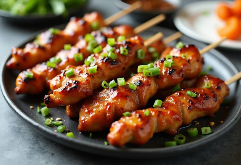 Bang Bang Chicken Skewers