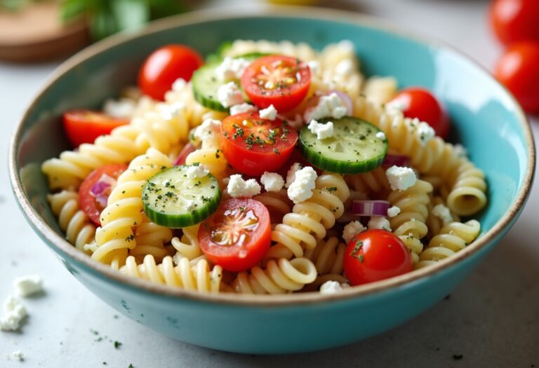 Authentic Greek Pasta Salad